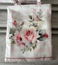 Shoulder Bag - Tea Towel, Roses bag -  PB5 0025