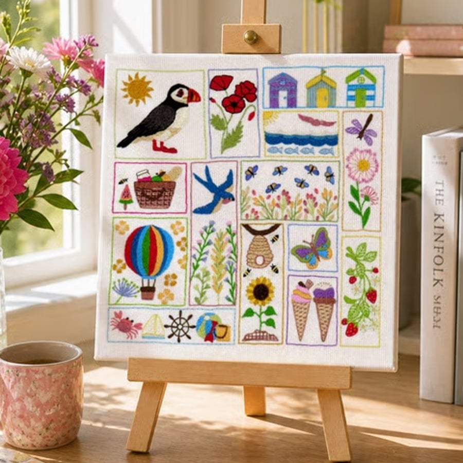 Summer Splendour, Hand Embroidery PDF Pattern
