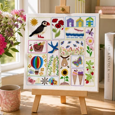 Summer Splendour, Hand Embroidery PDF Pattern
