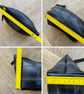 Lined Inner Tube Bag - Green Zip & Black and White Bicycle Lining - Image 10