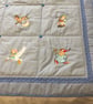 Nursery Rhyme Quilt. Eye-spy, Toddler bed cover, Play mat, Travel Cot, Camping. - Image 8