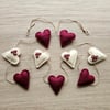 Rustic Felt Heart Garland 