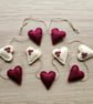 Rustic Felt Heart Garland 