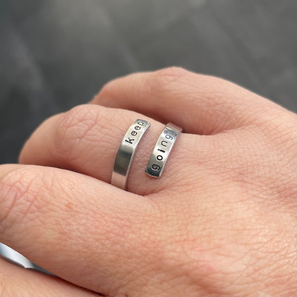 Stamped wrap ring