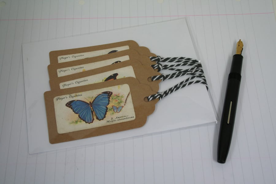 Gift tags with butterflies