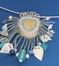 White, Blue and Silver Pendant - Image 2