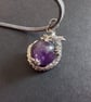 Amethyst pendant.  Birthday gift. Ref 512 - Image 2