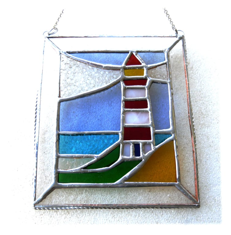 Lighthouse Suncatcher Stained Glass Picture 020