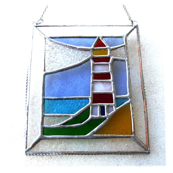 Lighthouse Suncatcher Stained Glass Picture 020