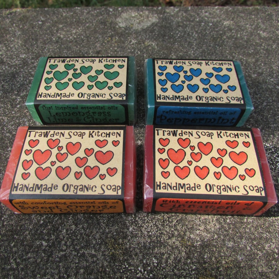 Gorgeous Aromatherapy Organic Soap Set - Hearts