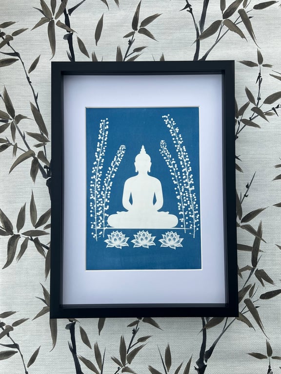Buddha and Botanicals, Yoga space wall art