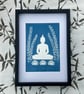 Buddha and Botanicals, Yoga space wall art