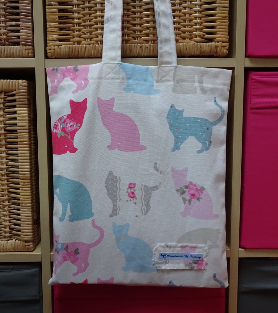 Coloured Cats Small Shopper