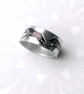 Wolf Ring, Adjustable wolf design ring, Running Wolves  - Image 2