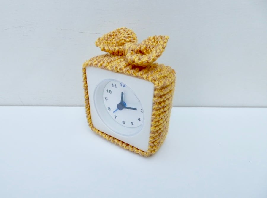 alarm clock cosy, knitted alarm clock cozy cover, gift for teacher