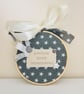 Precious Loved Remembered Memorial Hoop - Remembrance Gift - Star Keepsake Ornam