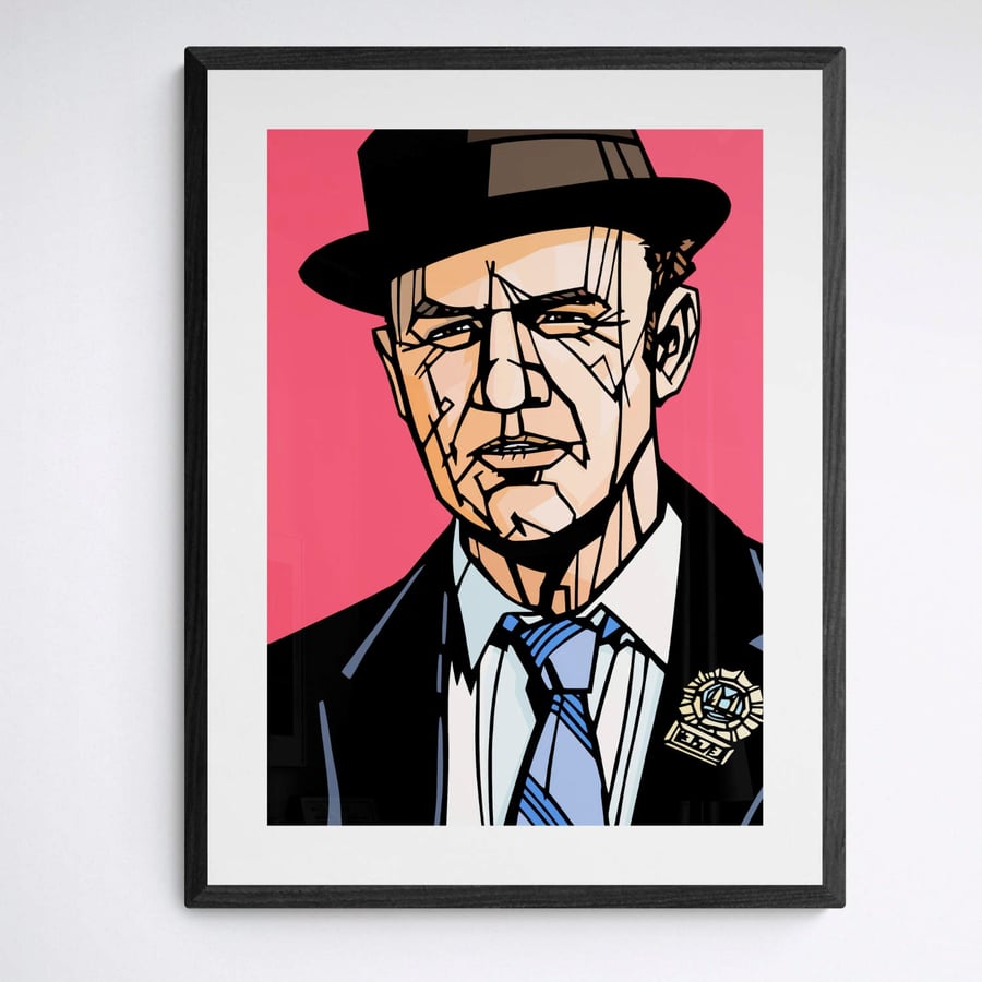 POPEYE DOYLE print, Gene Hackman, The French Connection, 3 sizes