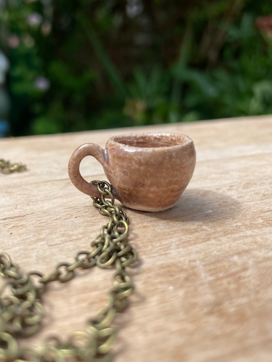 Wheel Thrown Mini Mug Necklace