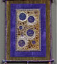 ABE001 -  Moon Abstract Embroidery Wall Hanging 12.5cm x 17.5cm - Image 1
