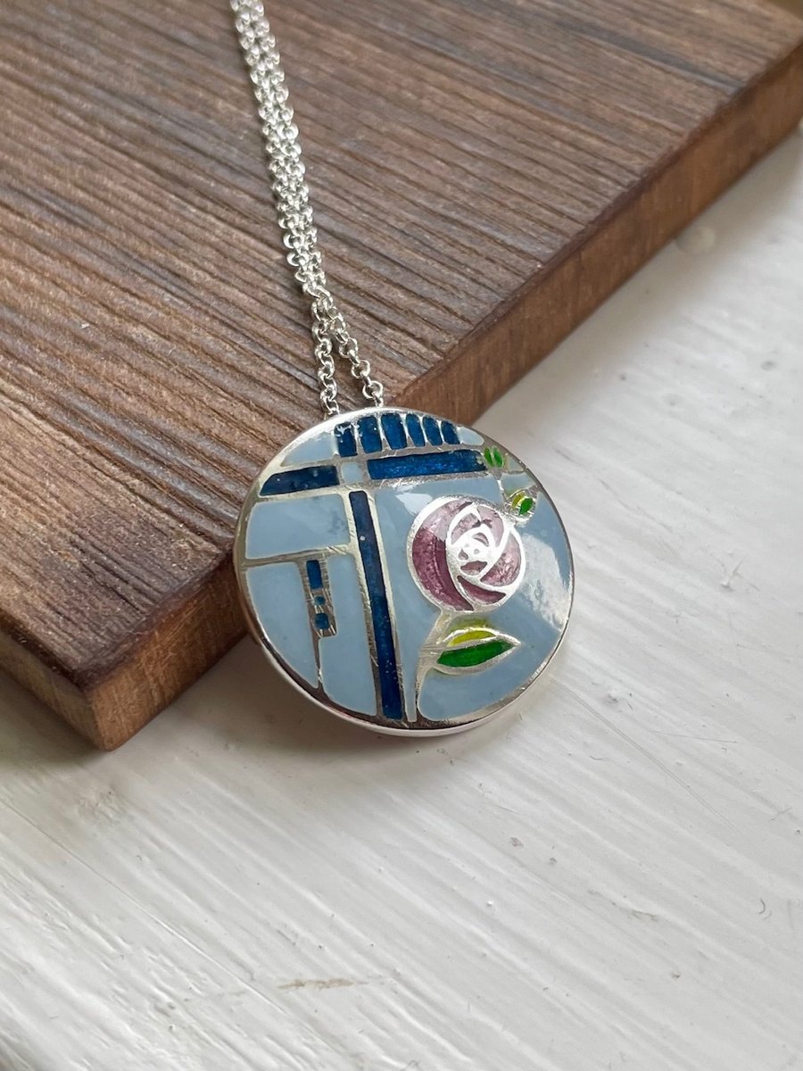Rennie Mackintosh Inspired Pendant