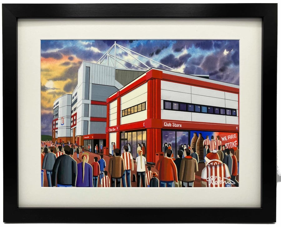 Stoke, Framed & Unframed Fine Art Print City Football FC, Stadium Gift