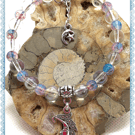 One of a Kind Crescent Moon bangle style bracelet