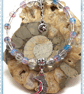 One of a Kind Crescent Moon bangle style bracelet