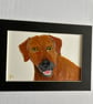 Original painting 5x7" dog portrait 