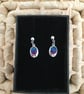 Handcrafted Tri-coloured Drop Earrings - Image 3