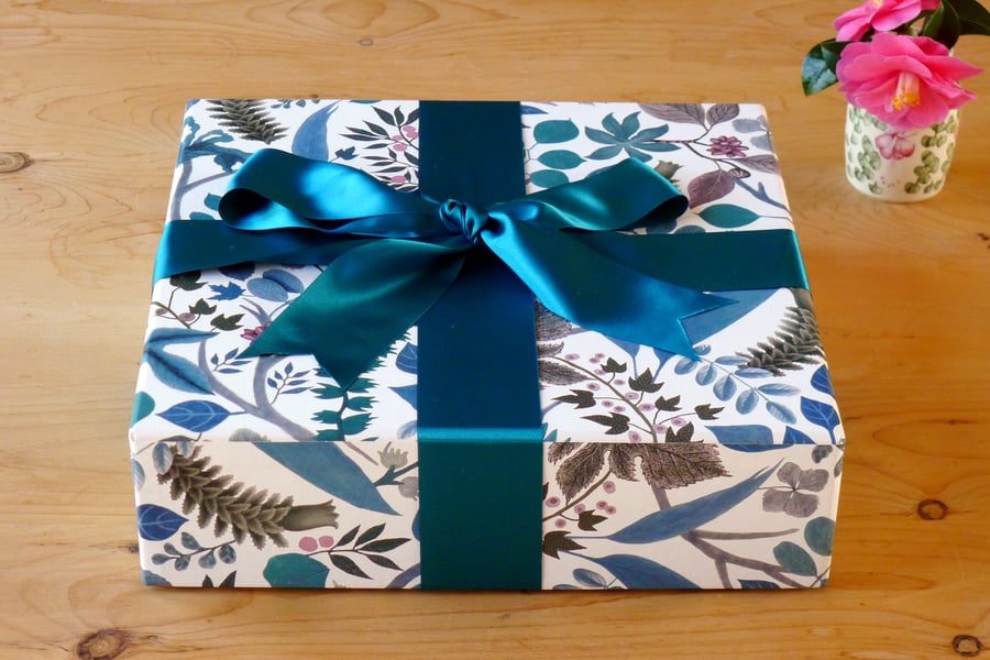 Photo Album Box in Eden Springtime - Memory and Keepsake Boxes - Wedding Gift