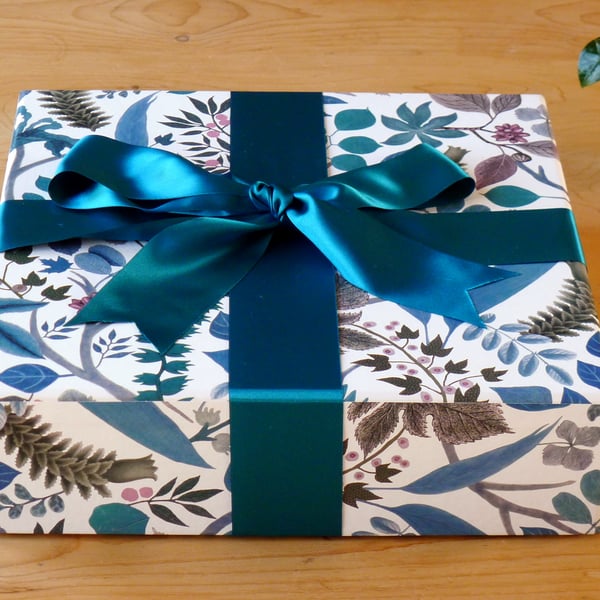 Photo Album Box in Eden Springtime - Memory and Keepsake Boxes - Wedding Gift