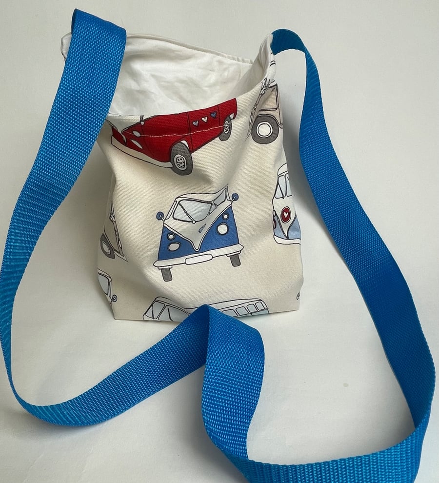Peg Bag, Camper Van design. Over the shoulder or cross-body style