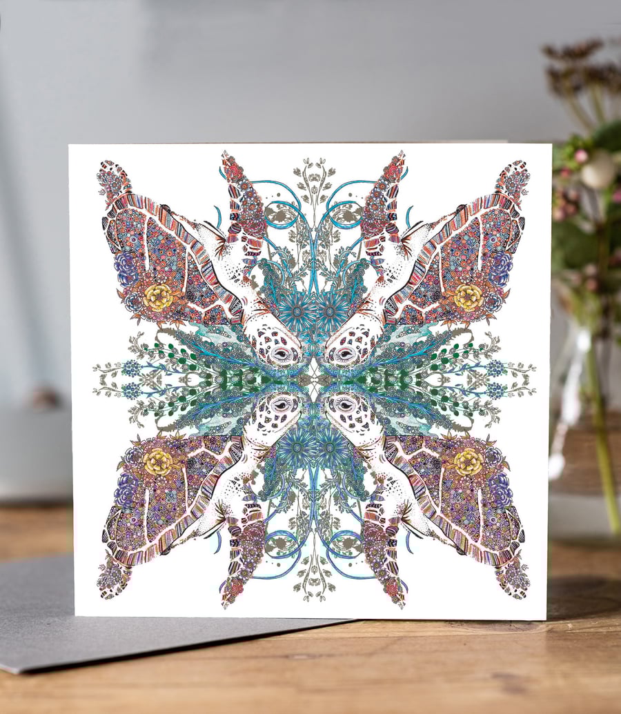 Turtle Kaleidoscope Greeting card