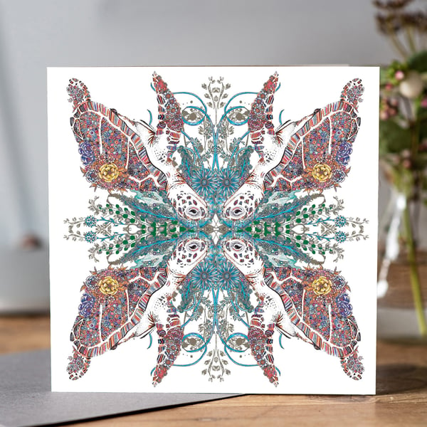 Turtle Kaleidoscope Greeting card