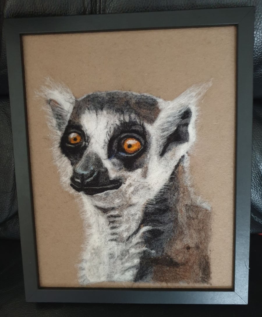 Needle Felted Lemur  picture 