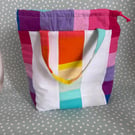Summer seconds - - Patchwork padded drawstring bag with handle