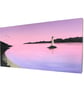 Lighthouse at Dawn Wall Art - original acrylic seascape painting on canvas - Image 2