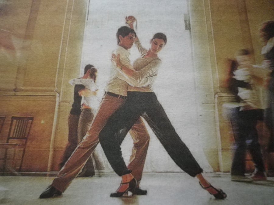  The Tango.A4 unframed , mounted,free hook & easel, free shipping Ref 2088