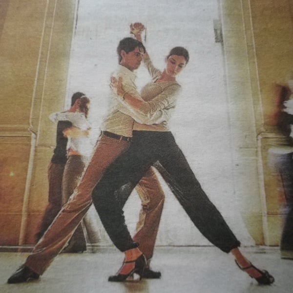  The Tango.A4 unframed , mounted,free hook & easel, free shipping Ref 2088