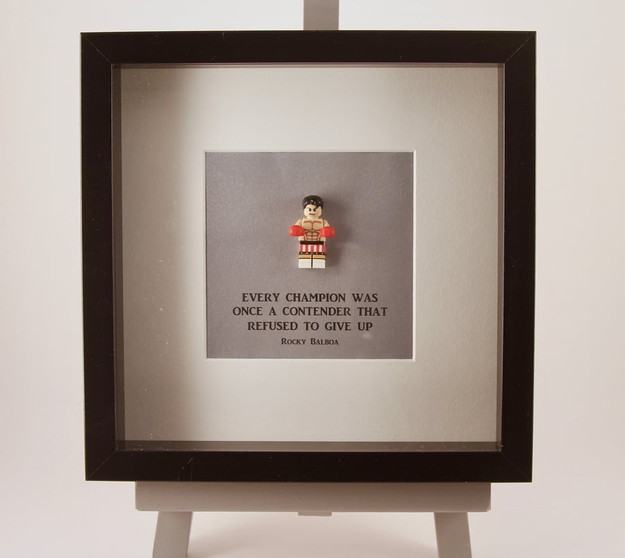 Rocky Balboa custom mini Figure frame