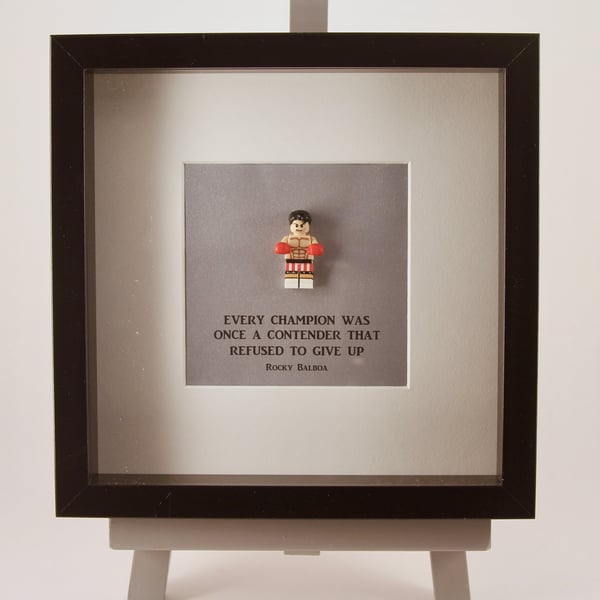 Rocky Balboa custom mini Figure frame