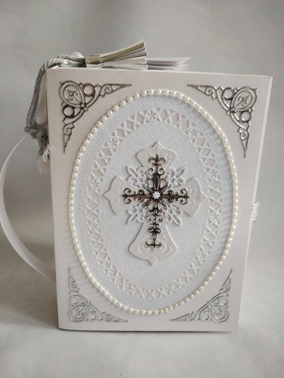 Beautiful Book Style Gift Box Bag - Christening, Confirmation, Easter, Memorial 