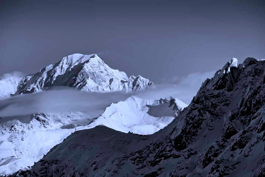 Mont Blanc Les Arcs French Alps France Photograph Print