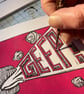 Mr Morris-The Order of the Geep-Limited Edition Linoprint in mono and full colou - Image 8