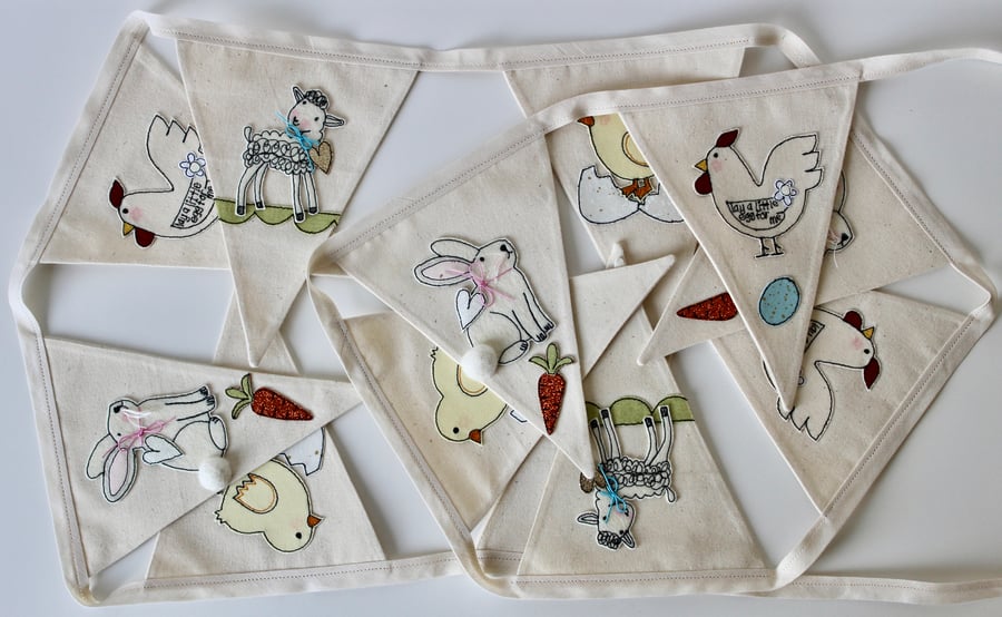 'Easter Bunting' - Hanging Decoration