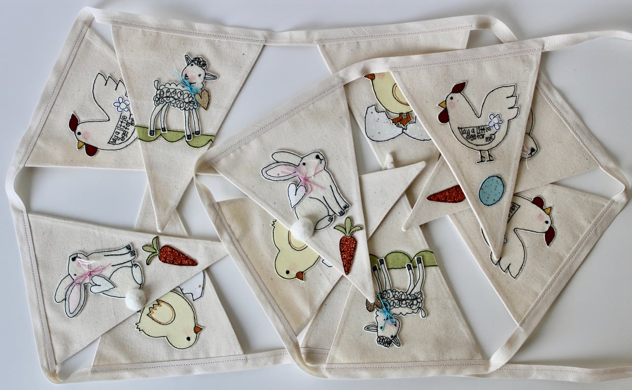 'Easter Bunting' - Hanging Decoration