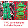 Christmas Cards (pack of 6) - Dinosaur + Cupcakes