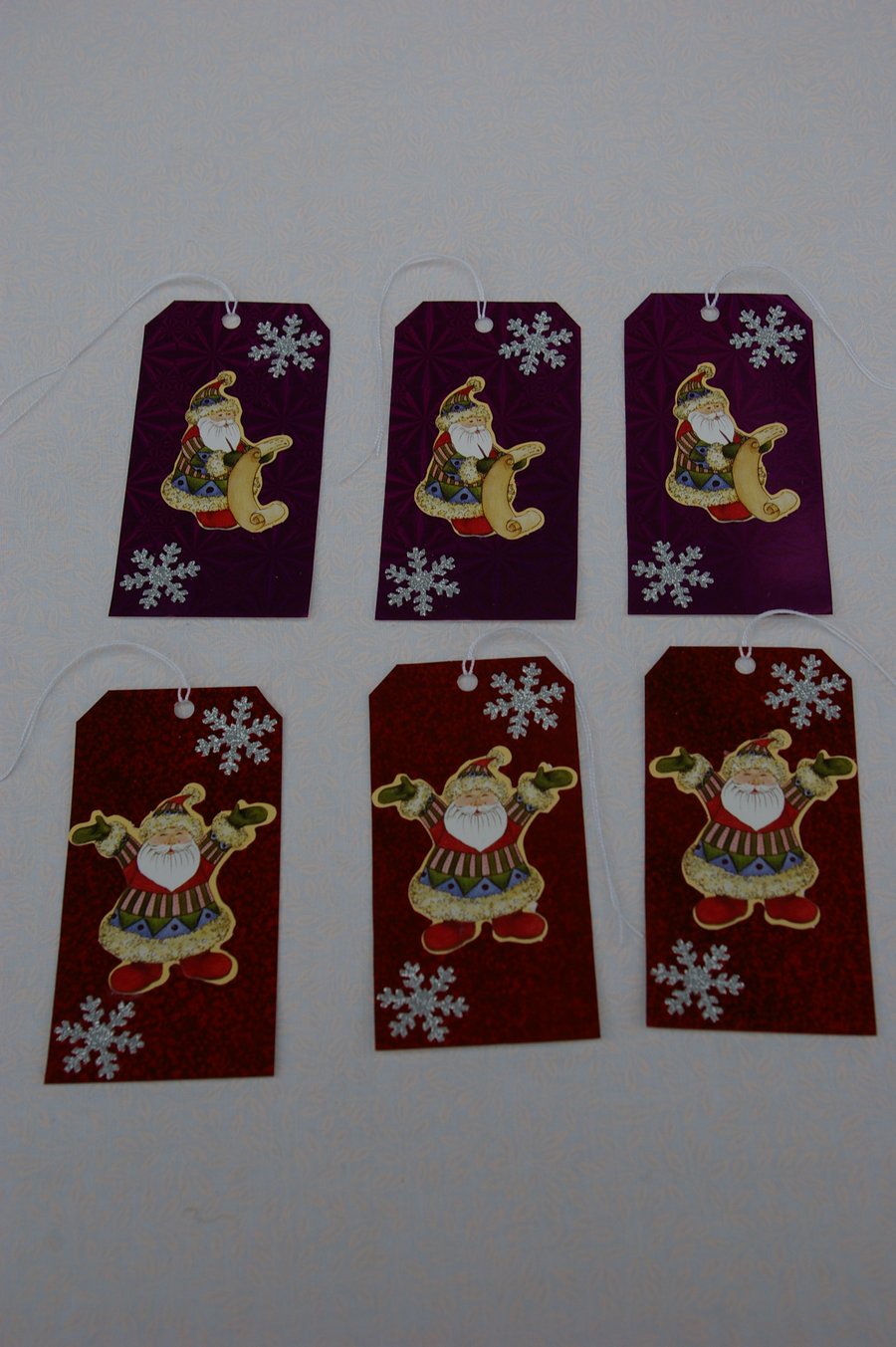 Christmas Gift Tags with Santa