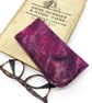 Glasses case: felted wool - pinks - Image 1
