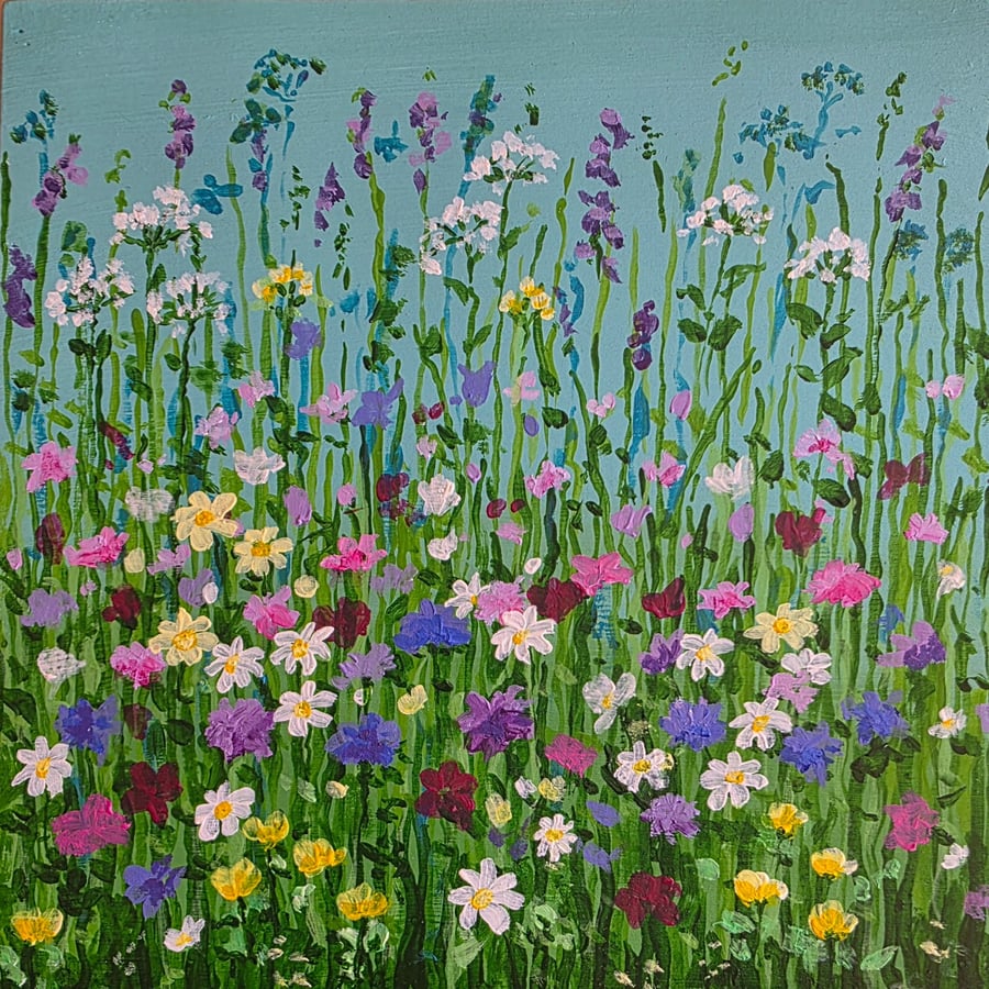 'Meadow Song' acrylic painting 